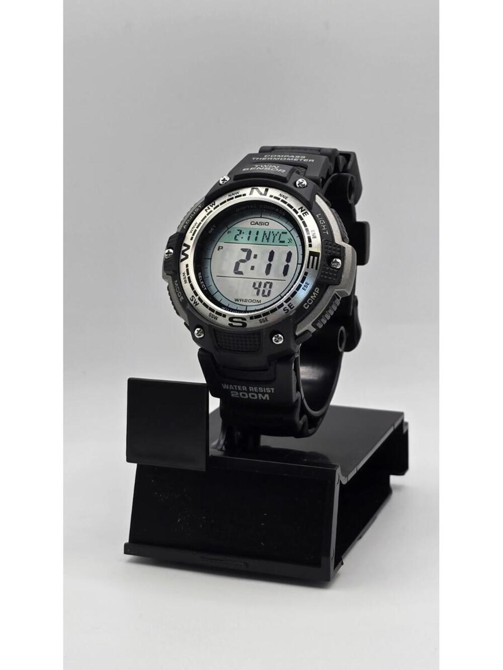 Casio Men's Outdoor Digital Compass Watch with Blue Dial SGW100-1V